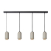 Lucide Gipsy Concrete 4 Light Bar Ceiling Pendant - Concrete Grey