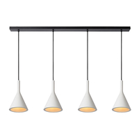 Lucide Gipsy Plaster 4 Light Bar Ceiling Pendant - White