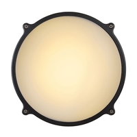 Lucide Hublot Round LED Outdoor Wall Light with PIR Sensor