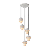 Lucide Jaden 5 Light Cluster Ceiling Pendant - White
