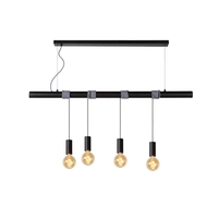 Lucide Jamie 4 Light Bar Ceiling Pendant - Black