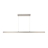 Lucide Large Sigma LED Bar Ceiling Pendant Light - Satin Chrome