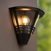 Lucide Livia Outdoor Wall Light - Black