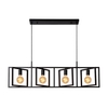 Lucide Luuk 4 Light Bar Ceiling Pendant - Black