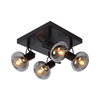 Lucide Madee 4 Light Glass Spotlight Plate - Black