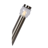 Lucide Mirane Angled Outdoor Wall Light - Satin Chrome