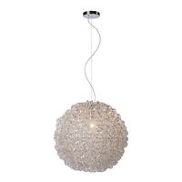 Lucide Noon Large Ceiling Pendant Light - Satin Chrome