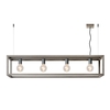 Lucide Oris 4 Light Bar Ceiling Pendant - Grey