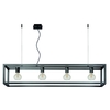 Lucide Oris 4 Light Bar Ceiling Pendant - Grey Iron