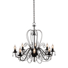Lucide Ravenna 8 Light Chandelier - Rust Brown