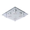 Lucide Ready Square LED Flush Ceiling Light - Chrome