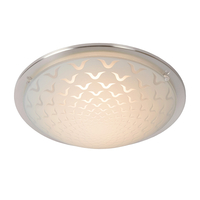 Lucide Rune LED Flush Ceiling Light - Satin Chrome