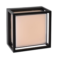 Lucide Singa LED Outdoor Flush Wall Light - Black
