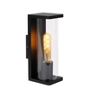 Lucide Sligo Half Lantern Outdoor Wall Light - Black