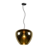 Lucide Soufian Glass Ceiling Pendant Light - Brass