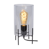 Lucide Steffie Table Lamp - Grey Glass