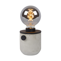Lucide Tanner Concrete Table Lamp - Black