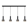 Lucide Teun 4 Light Bar Ceiling Pendant - Black