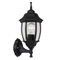 Lucide Tireno Outdoor Lantern Wall Light - Black