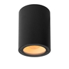 Lucide Volantis Outdoor Single Ceiling Spotlight - Black