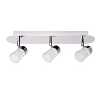 Lucide Xanto 3 Light LED Spotlight Plate - Chrome