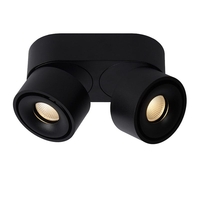 Lucide Yumiko 2 Light LED Ceiling Spotlight - Black