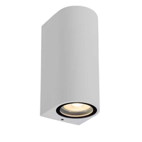 Lucide Zaro Curved Outdoor Up & Down Wall Light - White
