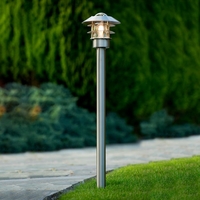 Lucide Zico Outdoor Post Light - Satin Chrome