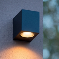 Lucide Zora Square LED Outdoor Wall Light - Black