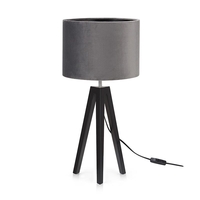 Lunden Table Lamp - Black & Grey