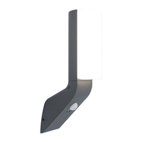 Lutec Bati LED Outdoor Wall Light with PIR Sensor - Dark Grey