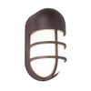 Lutec Bullo LED Outdoor Flush Wall Light - Brown