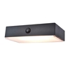 Lutec Fadi Smart Solar LED Outdoor Up & Down Wall Light with PIR Sensor - Black
