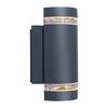 Lutec Focus Outdoor Up & Down Wall Light - Dark Grey
