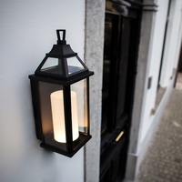 Lutec Hom LED Outdoor Wall Light - Black