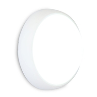 Lutec Slimline 12W Warm White LED Bulkhead - White