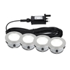Lutec Twilight Large Round LED Ground Lights - 4 Lights