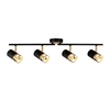 Lux 4 Light Spotlight Bar - Black