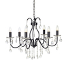 Mary 6 Light Chandelier - Black