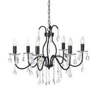 Mary 6 Light Chandelier - Black
