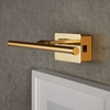 Medium Slimline Battery Operated LED Picture Light - Polished Brass
