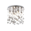 Moonlight Crystal 8 Light Flush Ceiling Light - Polished Chrome