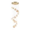 Murphy 16 Light Cluster Ceiling Pendant - Satin Gold