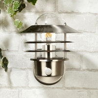 Nellie Outdoor Wall Light with PIR Sensor - Stainless Steel