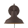 Nordlux Andy Wall Light with Plug - Rust Brown