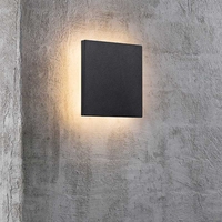 Nordlux Artego Square LED Outdoor Flush Wall Light - Black