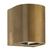 Nordlux Canto Warm White LED Outdoor Up & Down Wall Light - Brass