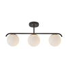Nordlux Grant 3 Light Semi-Flush Bar Ceiling Pendant - Black