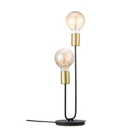 Nordlux Josefine 2 Light Table Lamp - Matt Black