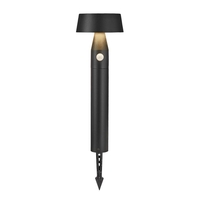 Nordlux Nama 50 Solar LED Bollard Light with PIR Sensor - Black